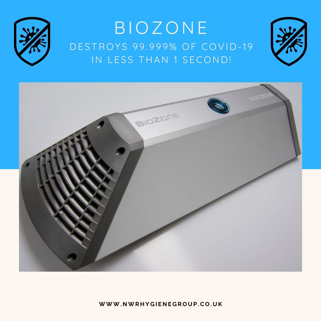 NWRHygiene's tweet photo. The @BioZoneEU's UV technology has been proven to destroy #covid19 in the workplace - and we think that's fantastic!
If you would like more info or a demonstration, please get in contact at >>> https://t.co/zUuVzu4DjG
#uvtech
#innovation
#coronavirusuk
#KeepSafe https://t.co/8Ph3FyvP5n