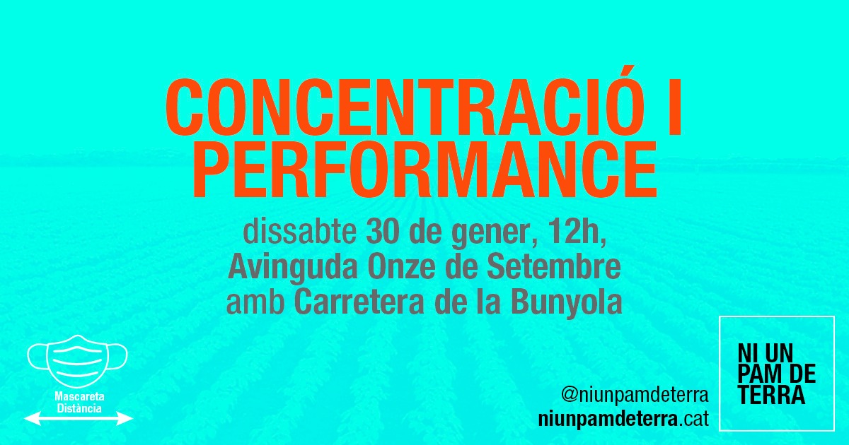 Aquest dissabte a les 12 del migdia hem convocat a l'avinguda Onze de setembre amb carretera de la Bunyola. Davant dels camps dels quals l'<a href="/ajelprat/">Ajuntament del Prat</a> en menysprea el valor mediambiental. Nosaltres sí que els valorem #StopAREPratSud 🌿💪👇