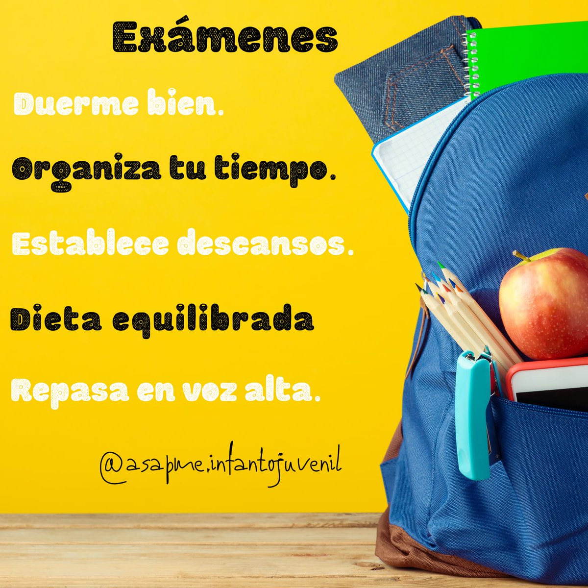 ASAPMEAragon's tweet photo. ¡Los temibles exámenes ya han llegado! 🤦‍♀️🤦🏻‍♂️🤦🏿‍♂️
🧠Durante estos días los niveles de #estrés pueden elevarse hasta hacernos sentir mal y rendir peor
💡Aplica los consejos anteriores 
🧘‍♀️🧘‍♂️Y si lo necesitas te ayudamos en ASAPME-infantojuvenil
⏭ Síguenos en👇 https://t.co/xaKRZgYDpV https://t.co/r5kvKXBHqm