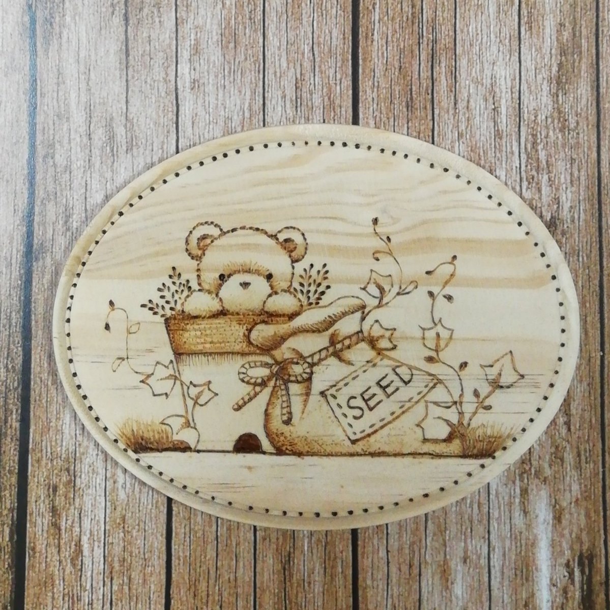 トールペイント作品 バラのツリー 岸本照美デザイン