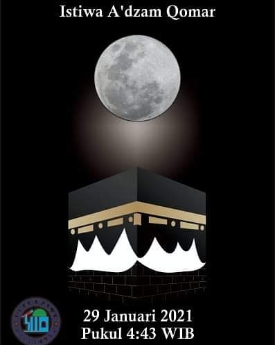 Yg biasa bangun shubuh, jangan lupa lihat bulan, catat jamnya, luruskan kiblat kita.