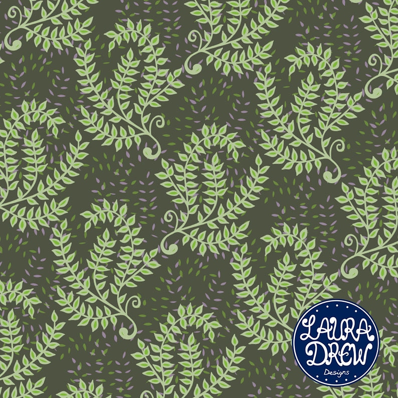 lauradrewdesign's tweet photo. Soft bright greens and purple hues pair well for a spring palette with deeper muted olive for contrast. #lauradrew_designs #surfacepattern #patterndesigner #watercolor #textiledesigner #floral #floraandfauna #repeatpattern #patternandprint #foliage #spring #surfacedesigner https://t.co/4gMW8Oah0x