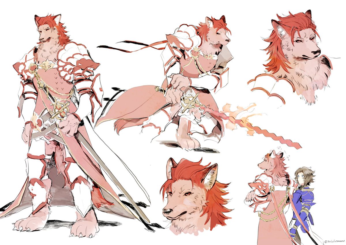 獣人化注意 馬のイラスト