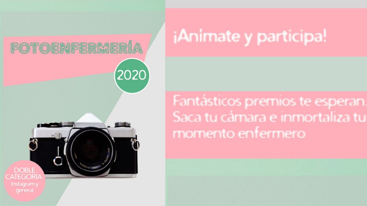 ☝️¿Tienes instagram?  

📸¿Quieres ganar hasta 1.000€ por tu talento detrás de la cámara? 

📲Sube tu foto a tu perfil público, etiqueta #FotoEnfermeria2020 y participa!

instagram.com/fotoenfermeria/
