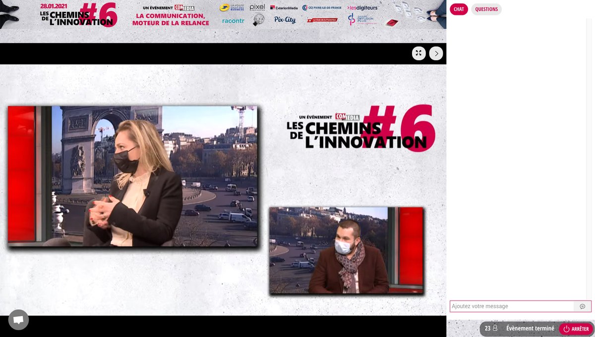 #live 6e édition des Chemins de l'#innovation par Observatoire COM MEDIA, la communication, #moteur de la #relance

Workshop avec <a href="/racontR/">RacontR</a>  &amp; Formalec
La délivrance d'un outil souple performant accessible

En direct sur la chaîne #YouTube : lnkd.in/dsRxpCx

#CDinnovation