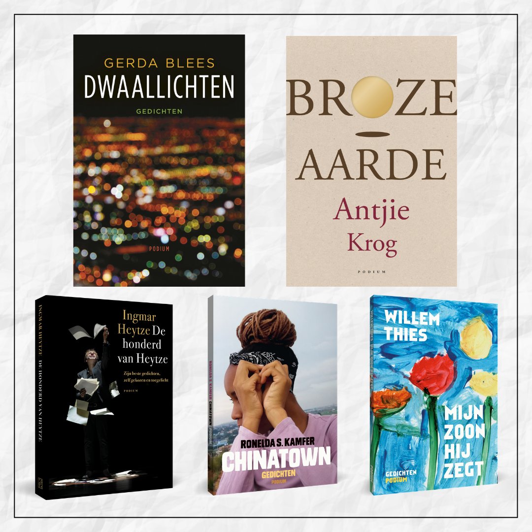 Het is vandaag #gedichtendag en de aftrap van de @poezieweek. Tip: pre-order de mooie bundels die de komende maanden verschijnen, of bestel bij je lokale boekhandel bijv. 'Dwaallichten' van Gerda Blees of het prachtige 'Broze aarde' van Antjie Krog. #steunjeboekhandel
