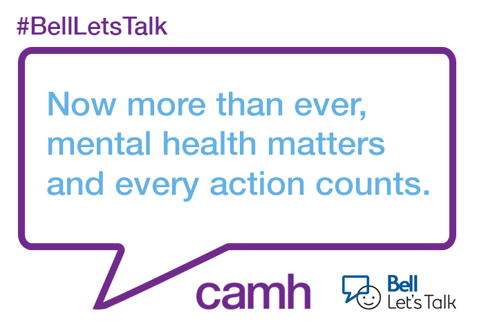 The past year has been a reminder of the importance of #mentalhealth to our overall health. Now more than ever, #mentalhealth matters and every action counts. 

RT &amp; help us spread the message that #MentalHealthIsHealth. #BellLetsTalk