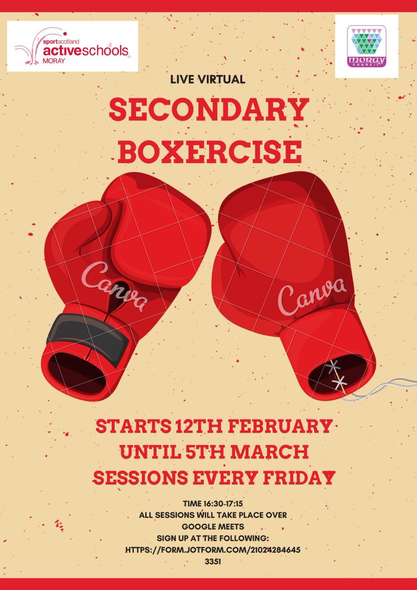KGSYAs's tweet image. 🥊NEW VIRTUAL SESSION🥊

Active Schools are starting new virtual boxercise sessions every Friday starting on the 12th of February ‼️

Looking to stay active during lockdown❓

🚨More details on the poster below🚨