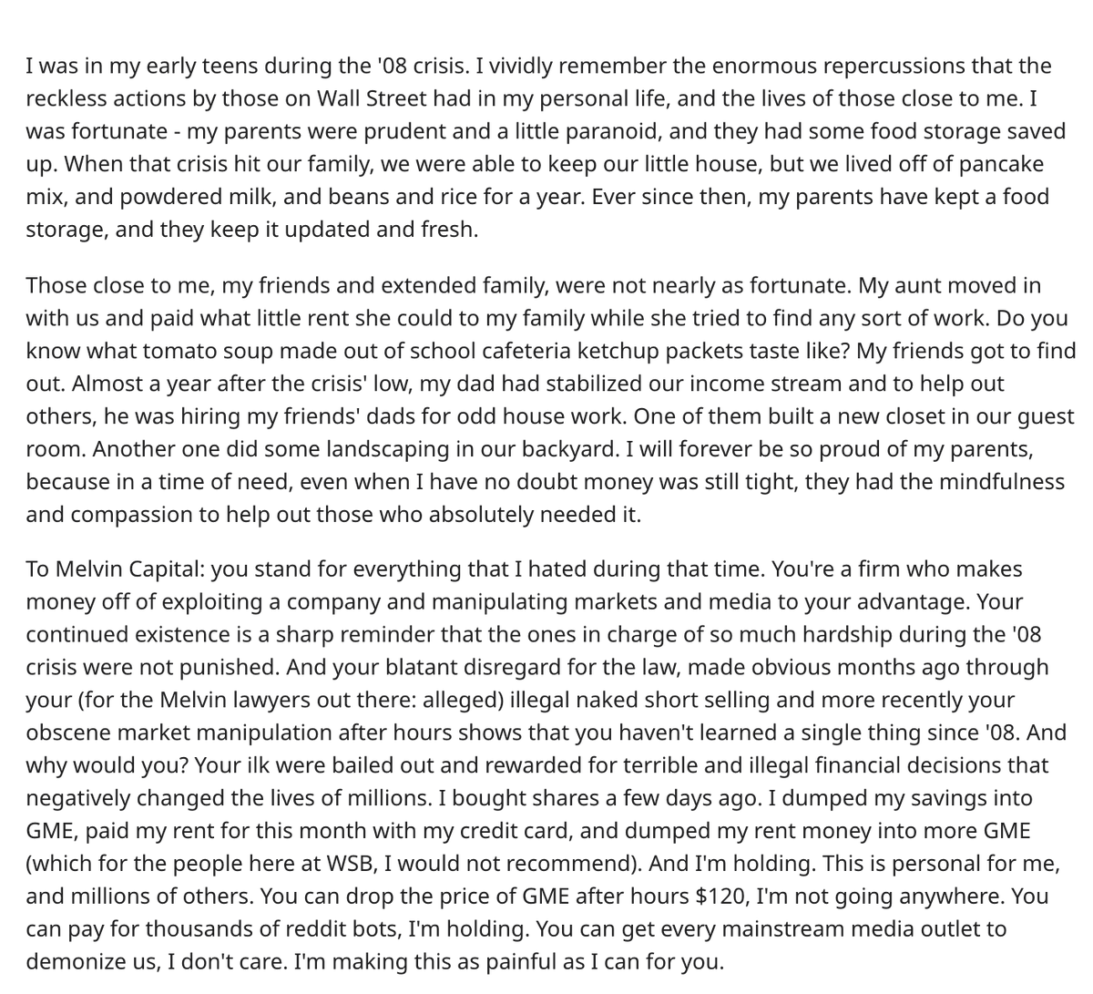  https://www.reddit.com/r/wallstreetbets/comments/l6omry/an_open_letter_to_melvin_capital_cnbc_boomers_and/