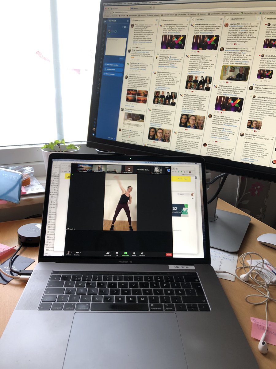 Lunchgympa med #växjökonferensen! Himla bra! Taggad för eftermiddagen!