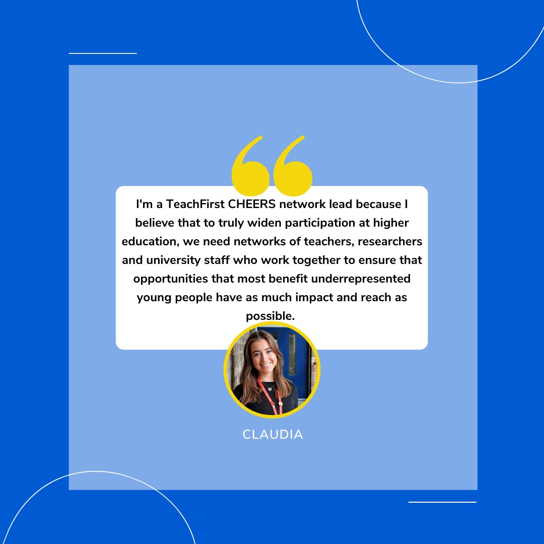 Introducing our second Network Lead: @claudia_kcl. Claudia is a Widening Participation Officer @KCLWP and a 2017 TF ambassador.