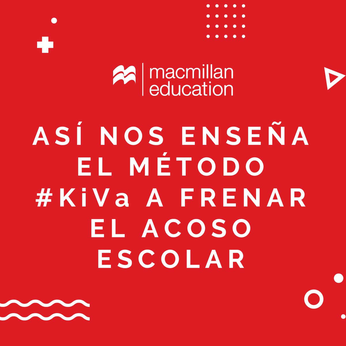MacmillanSpain's tweet photo. Tolerancia cero contra el acoso escolar, eso es lo que busca el programa #KiVa con acciones dirigidas a toda la comunidad educativa. 📐📚 

Si funciona en Finlandia, ¿por qué no aquí? ➡️ https://t.co/yhB8CVo39k

#SomosColeKiVa #Bullying #AcosoEscolar #Acoso #Colegios #Estudiantes https://t.co/mxTJOoKXDO