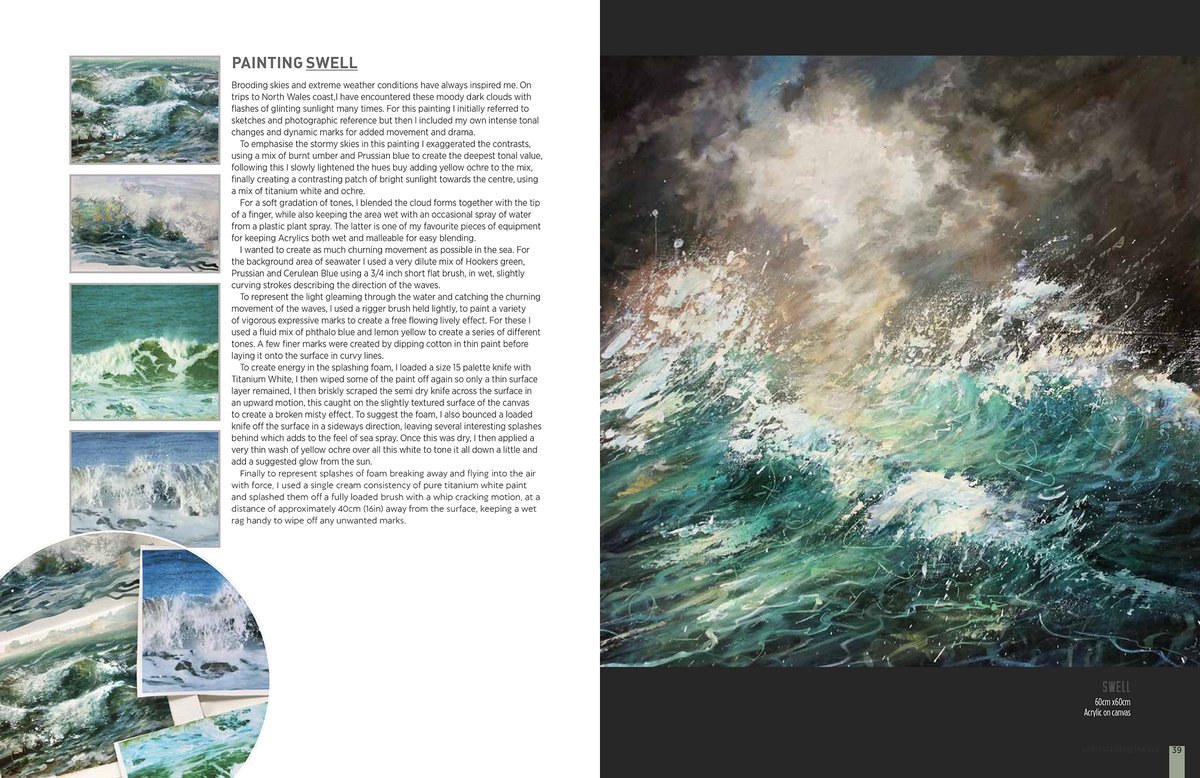 JudithYatesArts's tweet image. My book Dynamic Seascapes by Search Press is available to pre order now !. 
It is full of my favourite watercolour and acrylic techniques and many inspiring images, ideas, tips and tricks with a loose multi media, experimental approach.
#searchpress #practicalart #wildseas
