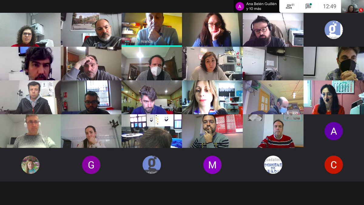 VuelaTorres's tweet photo. Primera reunión del año con @toarog en la que nuestro compañero de @CGLaGuardiaJaen nos ha explicado sobre el Plan de Trabajo 2021 de la @RedGuadalinfo https://t.co/9OiPgDDLLp