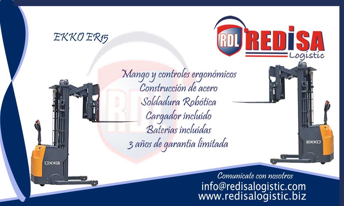 LogisticRedisa's tweet photo. Difunde el amor donde quiera que vayas. No dejes que nadie se aleje de ti sin ser un poco más feliz 👉 #MadreTeresa
El #montacargaEKKO ER15 está diseñada con la combinación de versatilidad de una carretilla elevadora, una retráctil y un apilador
#Montacargas
#Apilador https://t.co/IkRGF2GeJm