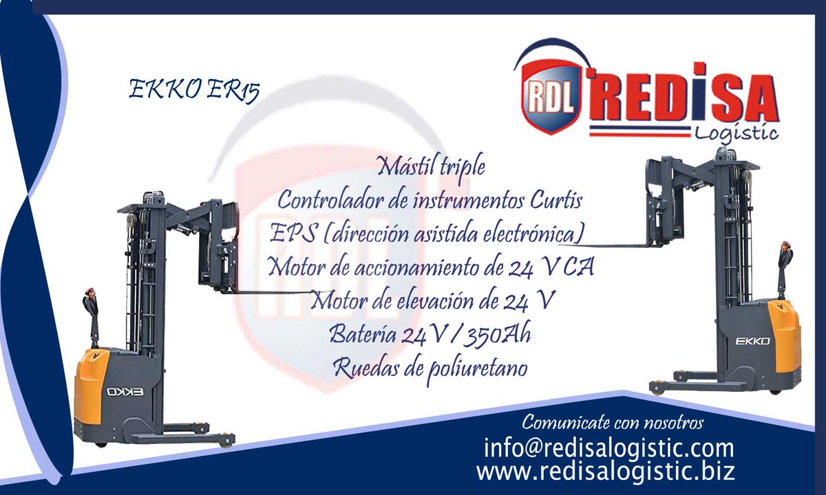 LogisticRedisa's tweet photo. Difunde el amor donde quiera que vayas. No dejes que nadie se aleje de ti sin ser un poco más feliz 👉 #MadreTeresa
El #montacargaEKKO ER15 está diseñada con la combinación de versatilidad de una carretilla elevadora, una retráctil y un apilador
#Montacargas
#Apilador https://t.co/IkRGF2GeJm
