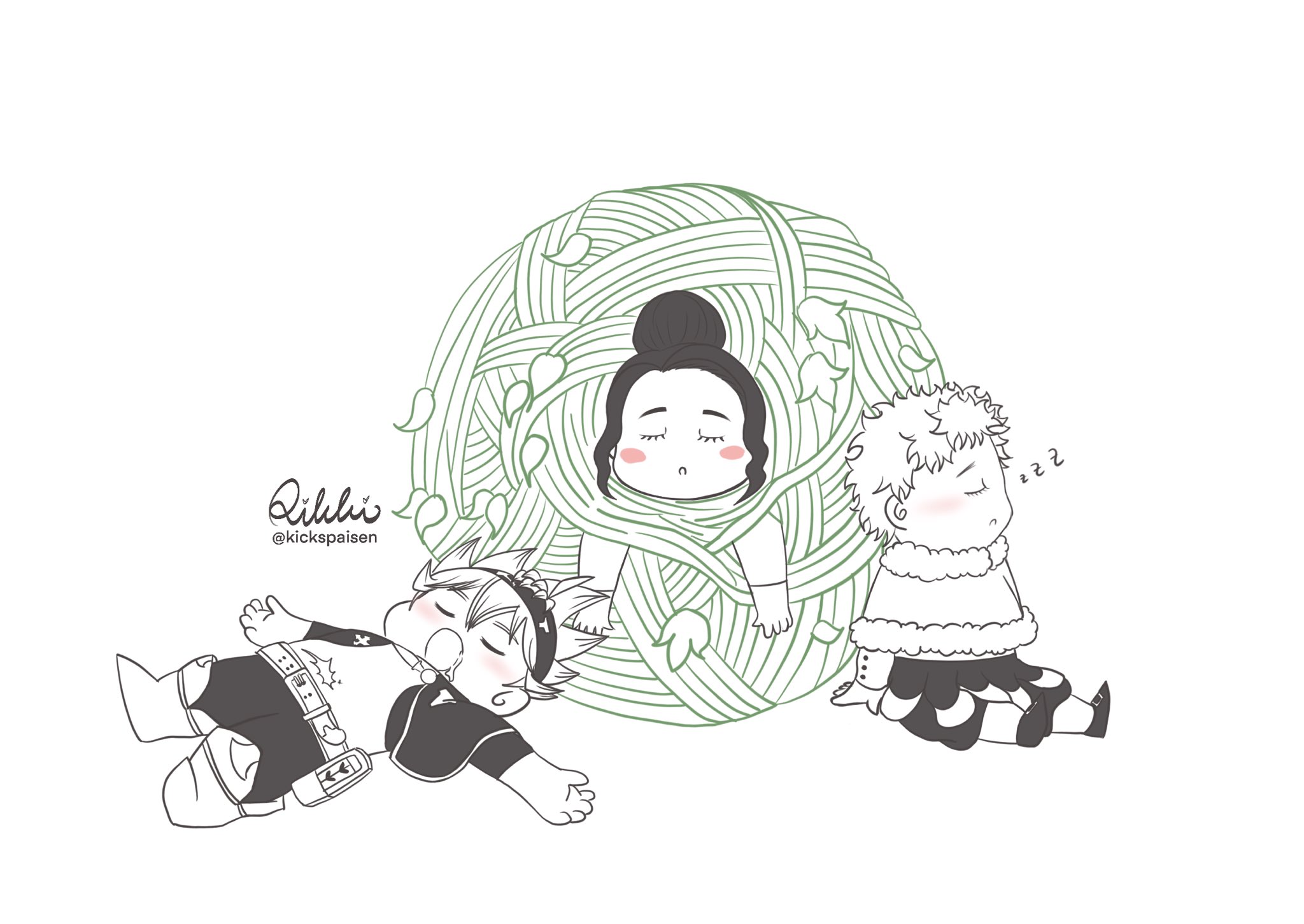 Rikki リッキーパイセン A Tiring Day 疲れた日 Blackclover ブラッククローバー Blackcloverfanart チャーミー チャーミー パピットソン リル リル ボワモルティエ アスタ Charmy Rill Asta T Co M84ef2p4jd Twitter