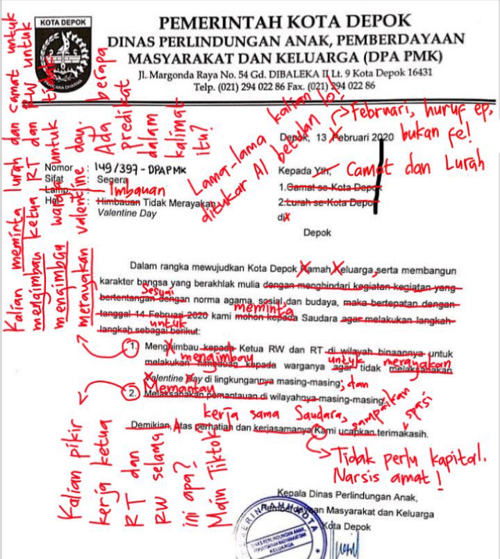 Pengen mengarsip semua koreksi dari  @trendingtopiq. Saya banyak belajar juga dari sini untuk penulisan tanda baca dan pemilihan kalimat yg tepat.