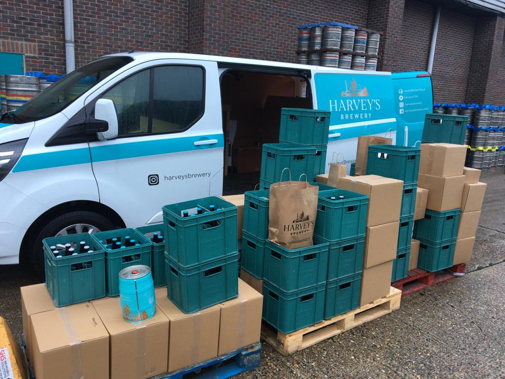 Harveys1790's tweet photo. Hey #Brighton and #Hove, your beers are on their way! 🍺🚚🍺🚚🍺

Live in #Lewes and you can still order today for FREE delivery tomorrow, just in time for the weekend. 

Don't forget we can pick up your #returnablebottles on #directdelivery orders too.♻️
https://t.co/I7esShLqdP https://t.co/bV2CXPGXrK