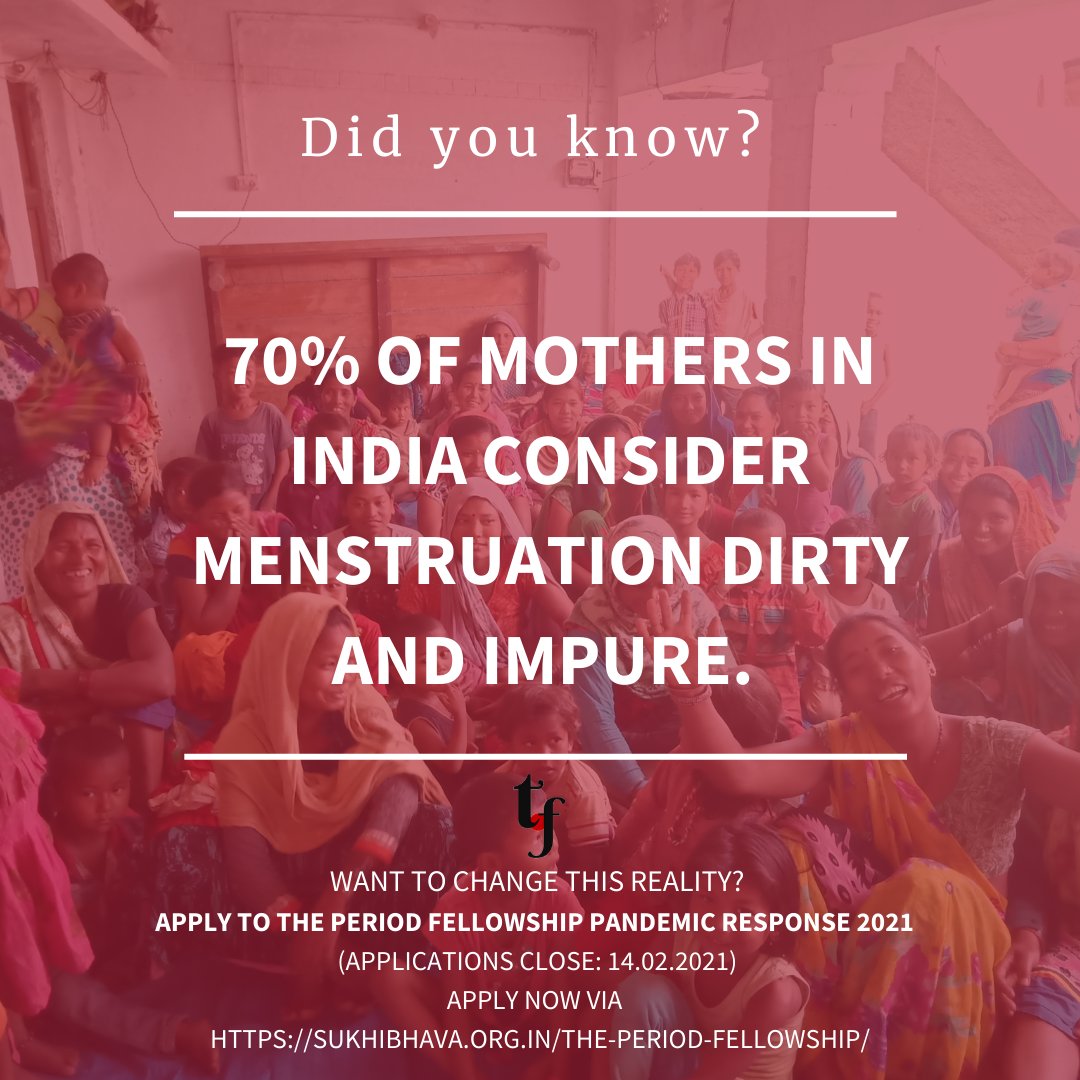 This is the stark reality which gives raise to many myths and taboos that inhibit a menstruator to live and express themselves freely. 
As our Pandemic response Period Fellows will build a local movement to normalise menstruation and engage actively in changing this reality.