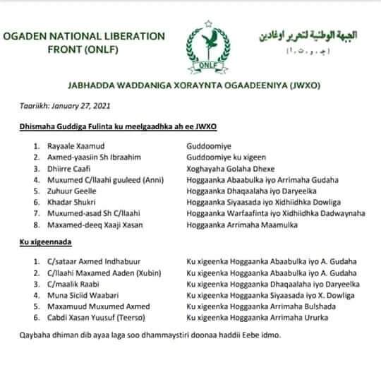 Abdirisaksarha3's tweet photo. Gudoomiyaha xisbiga ONLF ayaa magacaabey gudi fulin. https://t.co/uwTEuCAZjG