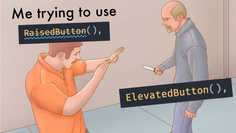 luke_pighetti's tweet photo. What does everyone think of ElevatedButton? #flutter https://t.co/HULk2WY00N