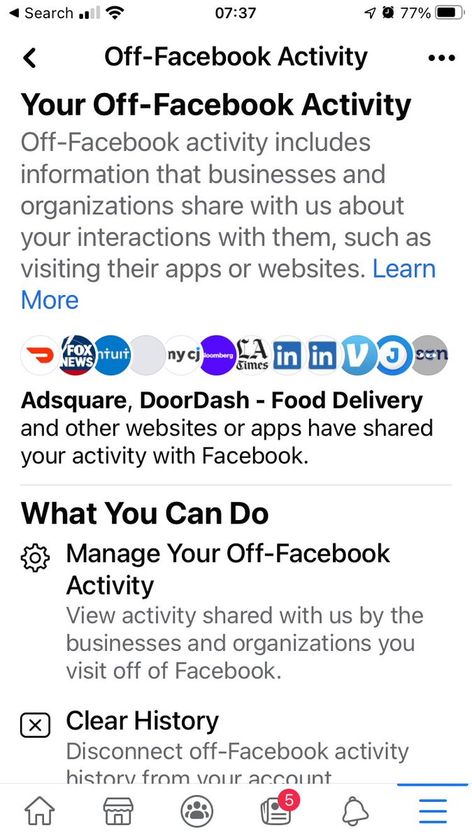 chaatbutter's tweet photo. Did you know ? There is such a thing called “your off - Facebook activity” . It tracks all the apps u have used and gathers information.#Facebook #offFacebookActivity #privacyawareness @RKRadhakrishn https://t.co/DT6vMW5PSz