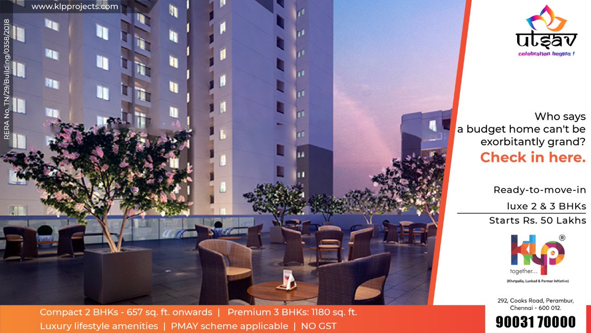 Klpproject's tweet photo. Come over with a budget in mind. Take back more much more than you expected. To give you more value for your money has always been central to our work here at KLP and the Utsav is no different. Ph: 90031 70000
#klpprojects #realestate #utsav https://t.co/uywjRxhIyM