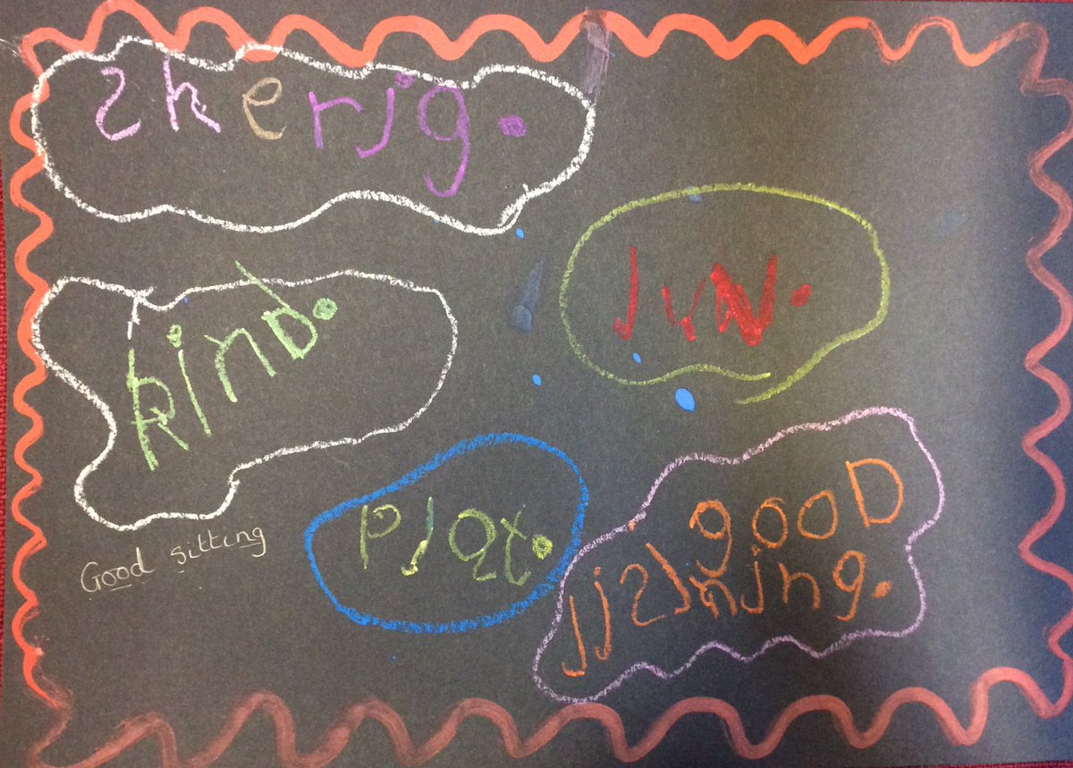 SJTDReception's tweet photo. Reception have been remembering their classroom rules this week.  One of the children made a poster showing our expectations ‘sharing, kind, good sitting, polite, fun’. https://t.co/UstuStKZvr