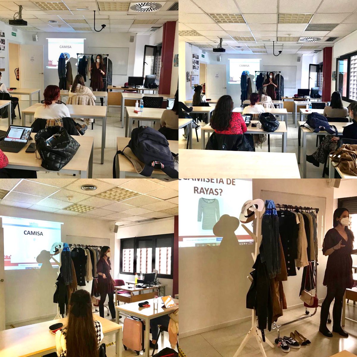 Aroa, alumna en prácticas del Máster de Profesorado, presenta su Taller de Fondo de armario a alumnas presenciales + streaming de Asesoría Imagen Personal y Corporativa Tutora <a href="/MermarcosM/">杜宾嘎嘎</a>  <a href="/EIP_Madrid/">EIP_Madrid</a> #FormacionProfesional #AprenderDisfrutando <a href="/GrupoEIP/">Escuela I. Protocolo y Eventos</a>