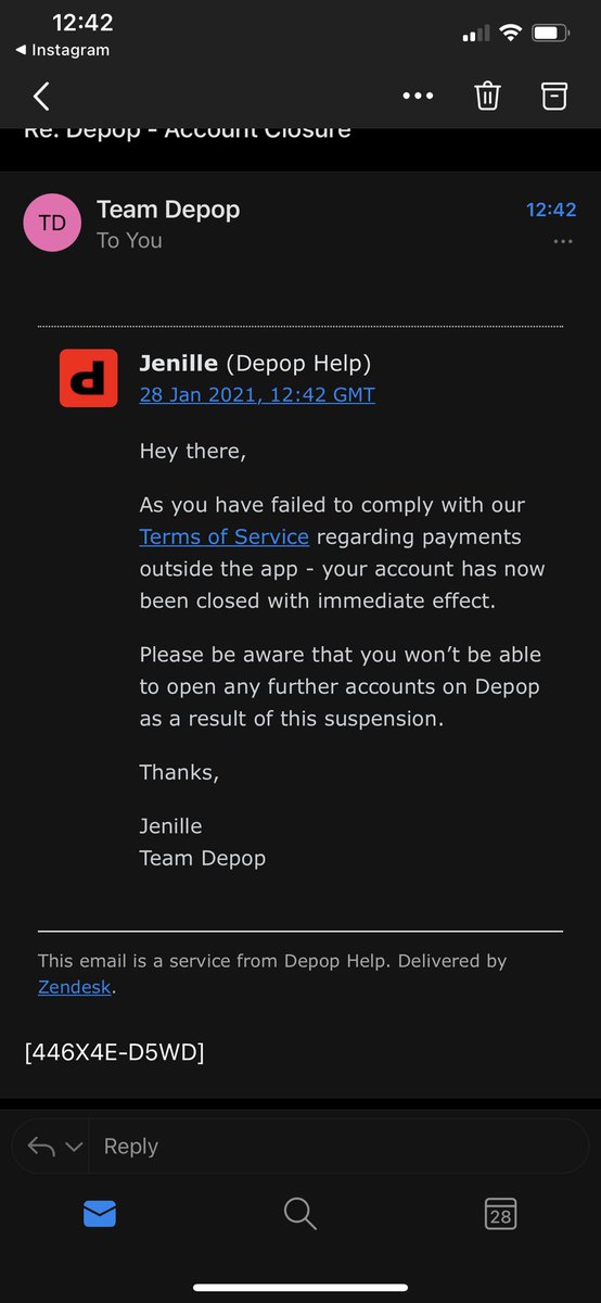 Dappeh's tweet photo. @depop 2 years of trading and buying loads on your site and get account closed with 100+ transactions and no clue what’s happening with the products ive just purchased through your app ? https://t.co/HRs0DV0krF