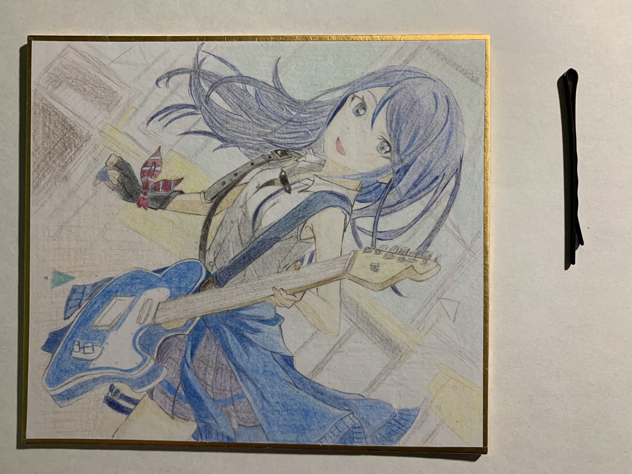 Twitter 上的 みつぐん 一歌ちゃんです サイズが小さい色紙使ったのでクオリティがひどいですね 細かいところを描く技術無いんです サイズ比較用にヘアピン添えてます プロセカ プロジェクトセカイ 星乃一歌 Prsk Fa 色鉛筆イラスト T Co Ovwidh6rjt