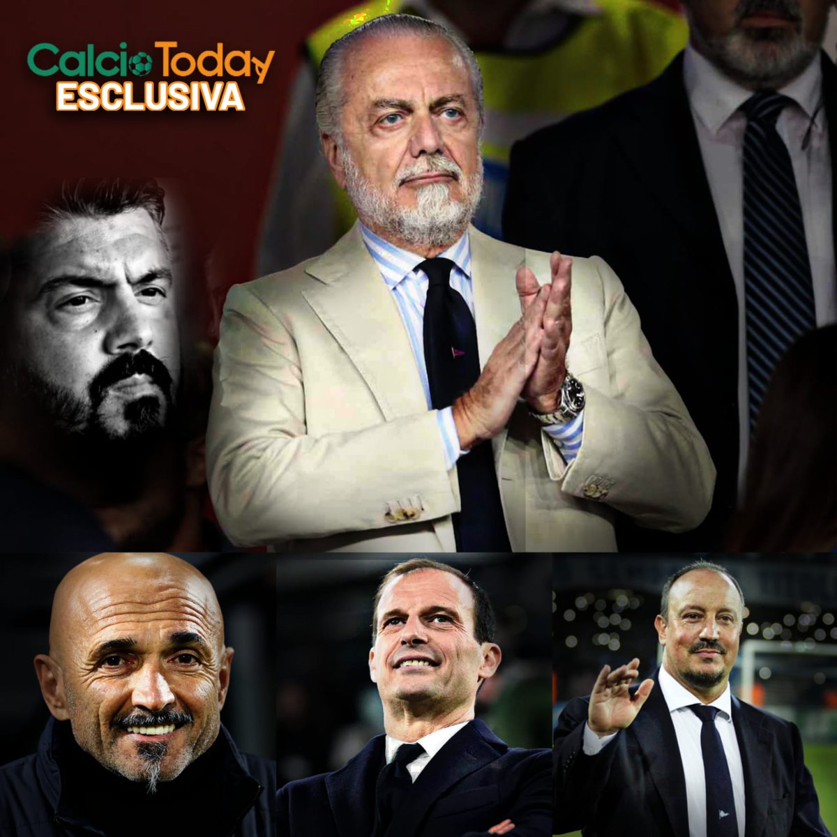 tvplayofficial's tweet photo. 💥 ESCLUSIVA CALCIOTODAY 💥

✔️Il #Napoli ha sondato #Allegri, #Spalletti e #Benitez per il dopo #Gattuso

‼️Ma non é da escludere l'ipotesi traghettatore

Le indiscrezioni raccolte dalla nostra redazione 👉 https://t.co/li2gClnx65

#gattusoout #SerieA #28gennaio https://t.co/Joc9mnbPog