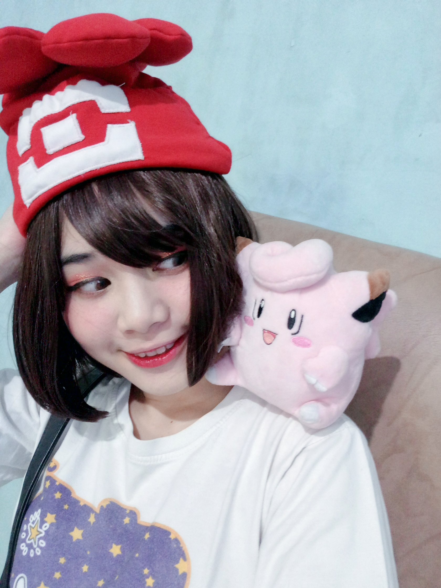 Constellatia Commissions Art Vtube Closed My Friend Give Her Selene Hat And Clefairy Doll To Me Im So Happy I Always Wanted To Cosplay Selene From Pokemon Sun And Moon