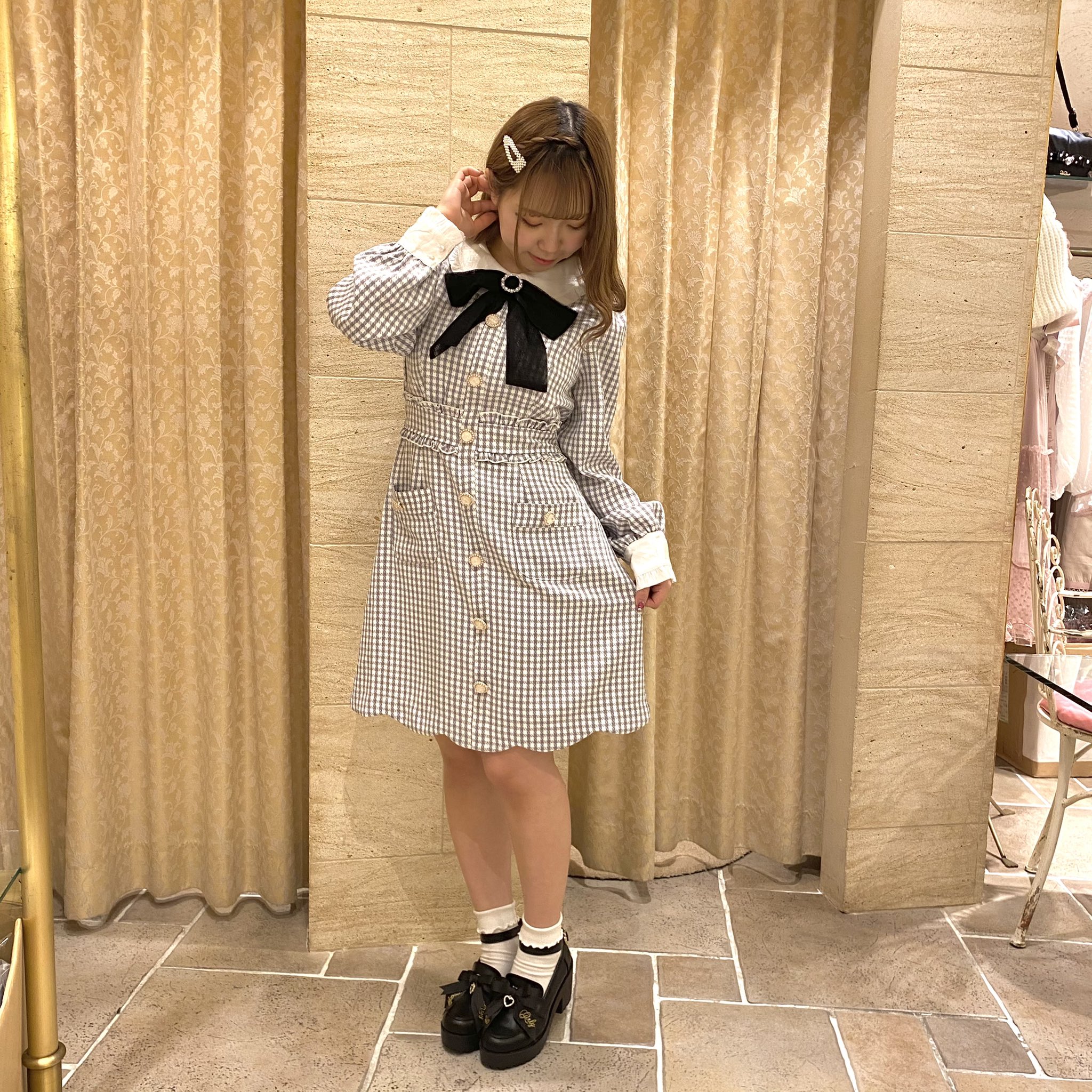 LIZ LISA в X: „~~ New Arrival♡♡ ~~ #メッセージ衿ギンガム