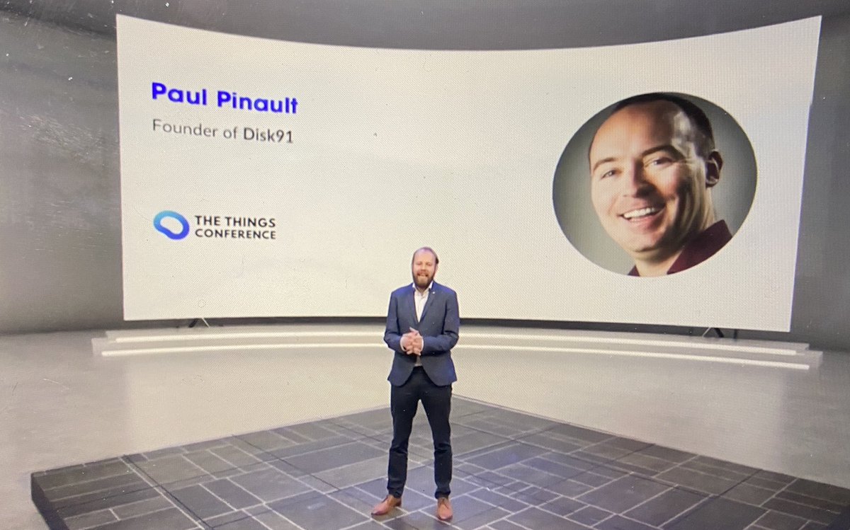 disk_91's tweet image. Thank you for hosting me at #TheThingsConference and your introduction @wienke #Telecom #Uberization #TheThingsNetwork #Helium #Sidewalk