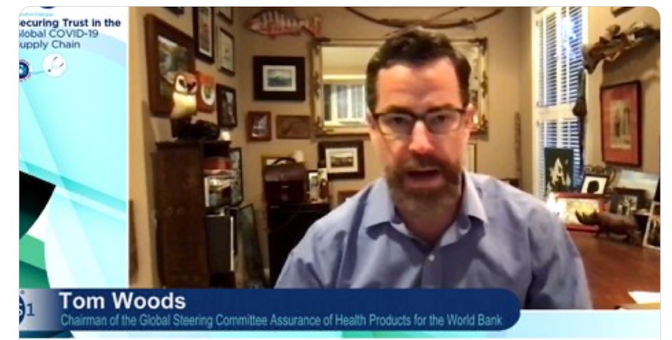 « The adoption of global standards is looked at very closely.
 This is the foundation for good healthcare system says » Tom Woods <a href="/WorldBank/">WorldBank</a> #GS1ExecutiveDialogue