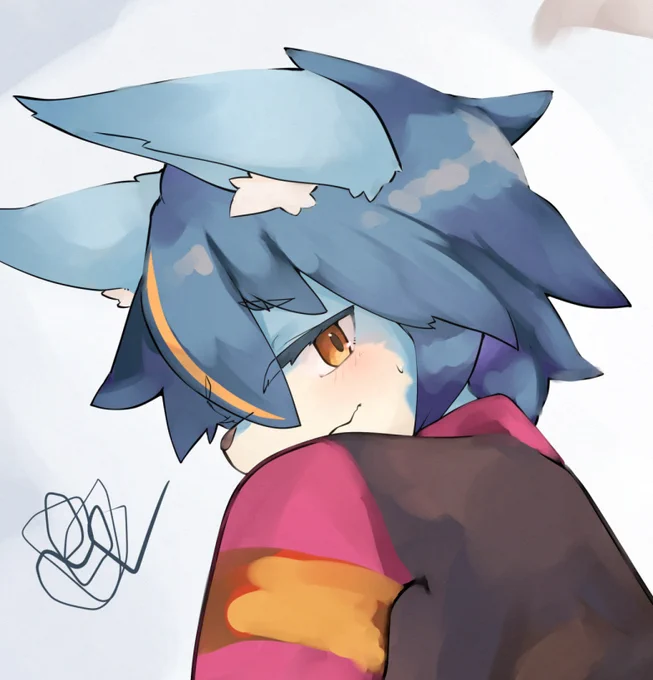  三周年おめでとうございます!!今年は3ということでωにちなんで描いてみました。配信楽しみにしてます!! 