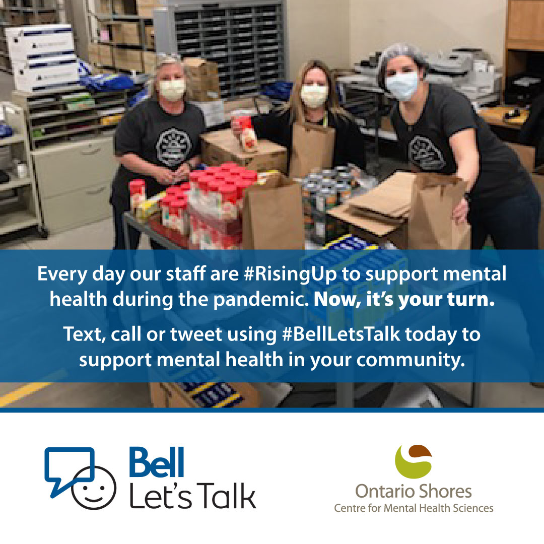 OntarioShores's tweet photo. #Mentalillness indirectly affects all Canadians at some time through a family member, friend or colleague. #BellLetsTalk #RisingUp https://t.co/uFqcD7jzn0