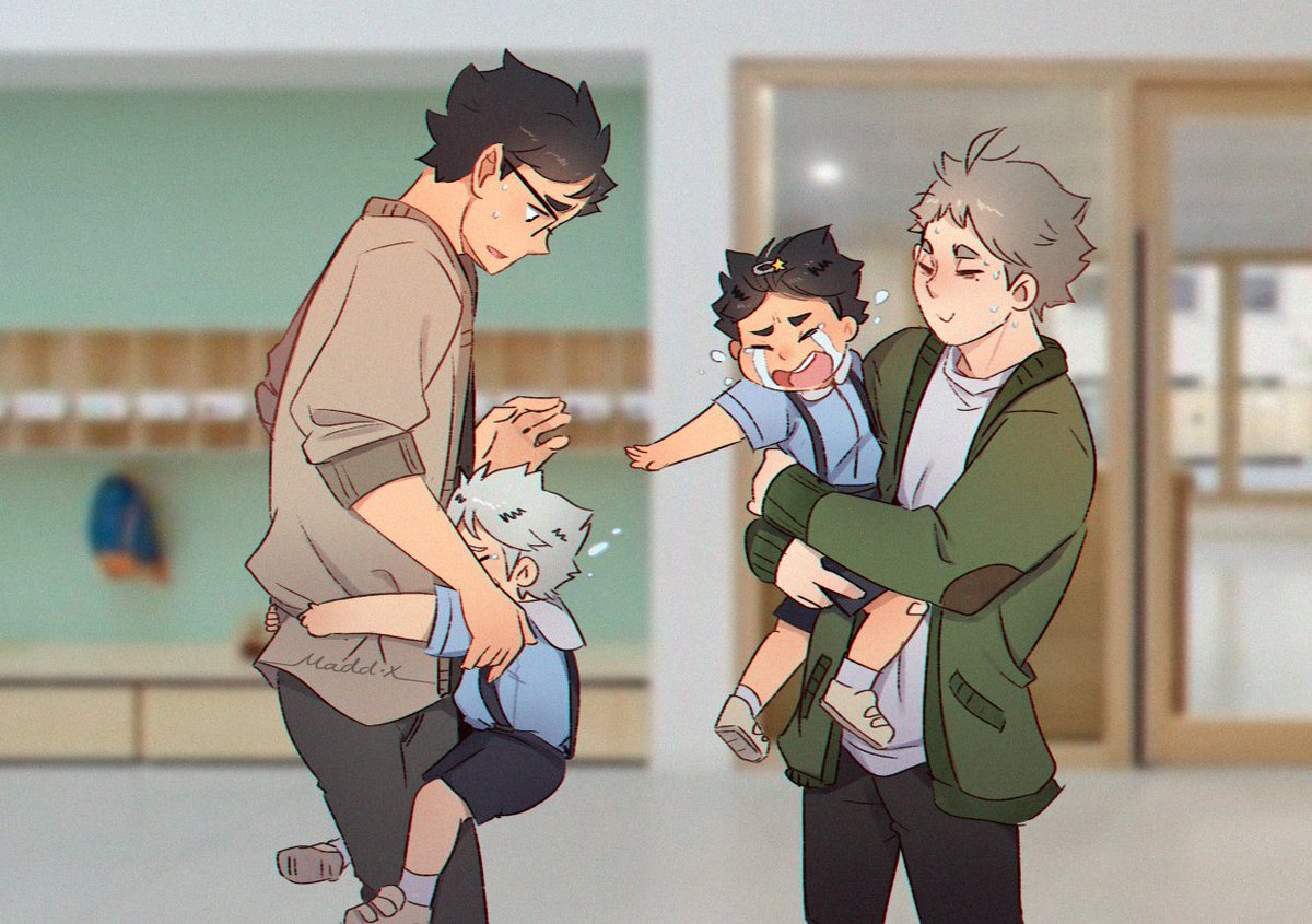 maddox_rider's tweet photo. before &amp; after class 🏫✏️
#兎赤 #BokuAka 
#ハイキュー #Haikyuu https://t.co/pYSHeNH2q5