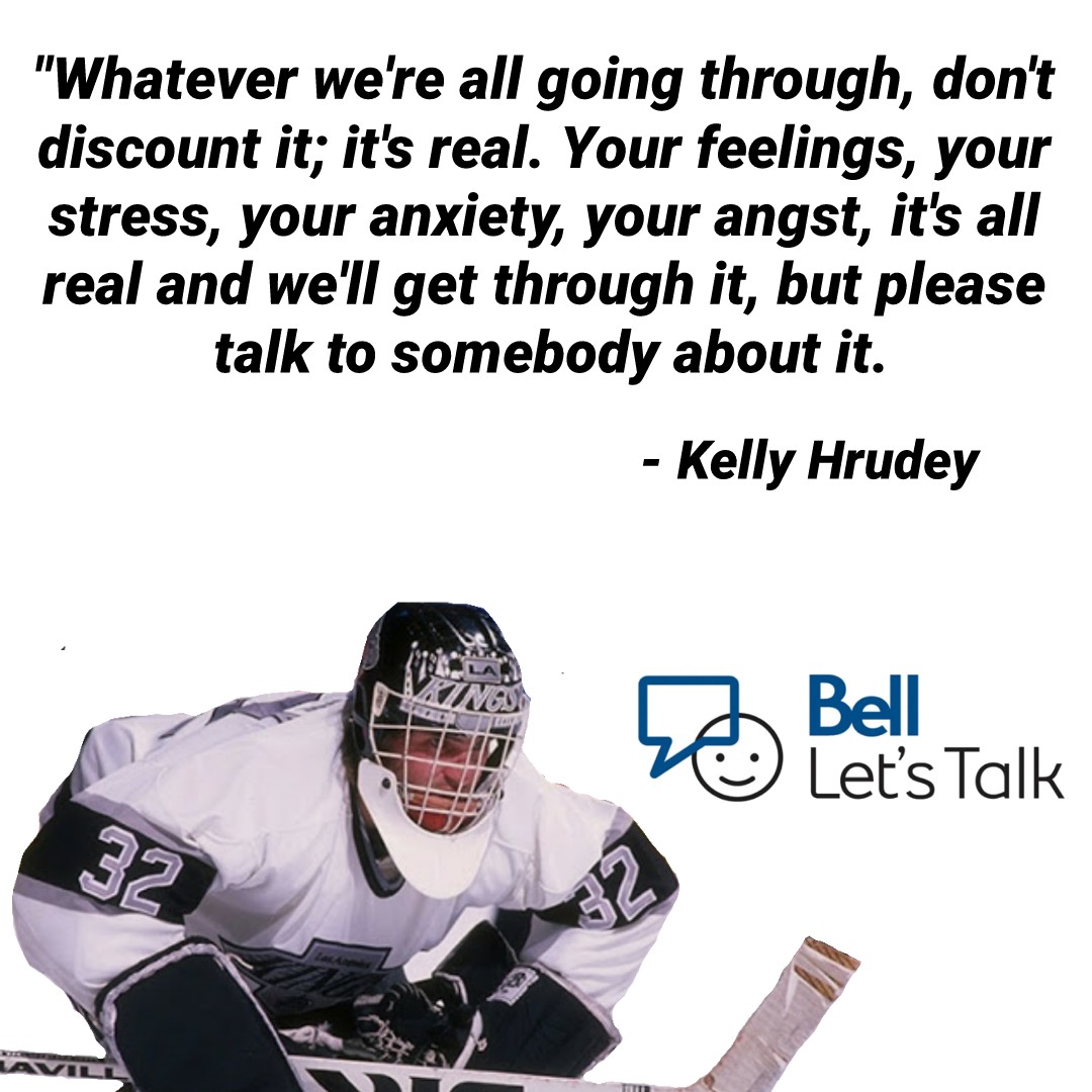 It's been a rough year mentally for a lot of us. Don't be afraid to reach out to someone. #BellLetsTalk