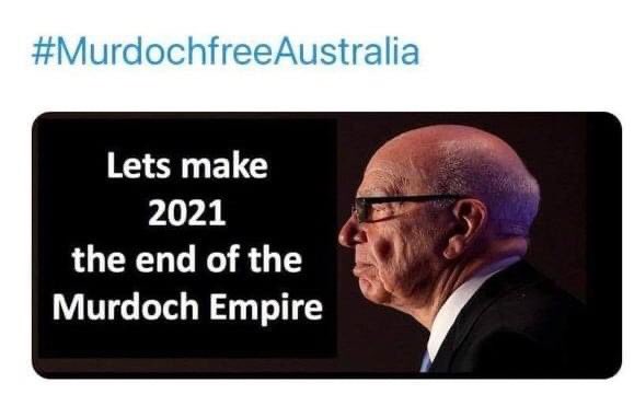 News Corp also has a 61.6% stake in REA Group - which make up 88% of News Corp's market value. Which is why K Rudd is pushing boycott of  http://realestate.com.au  Murdoch is a cancer. For him it's abt power & influence. Our 4th estate is non-existent under his malignant reign