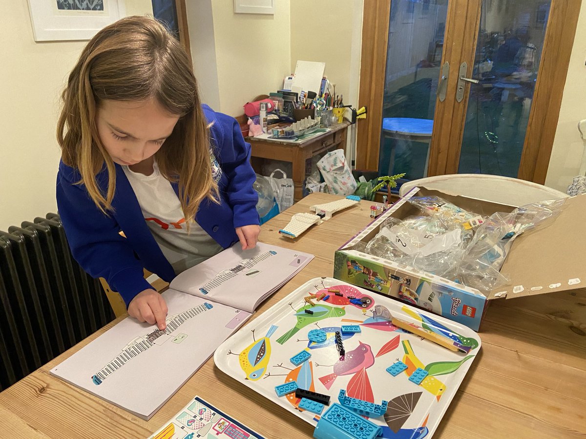 sewing_hugs's tweet photo. @STEM_NOW This little person loves following the Lego instructions but she also loves making her own Lego creations. https://t.co/xZuF01vbZn
