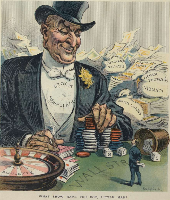 InvestorAmnesia's tweet photo. Think this perfectly sums up the WallStreetBets / GameStop narrative of Retail vs. Wall Street

"What show have you got, little man?"

(1908)

Little man now has some show... https://t.co/k0zcTSAqG2
