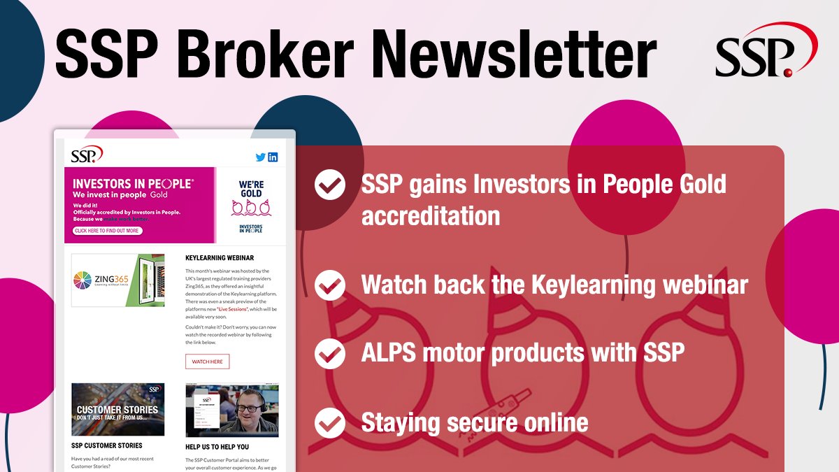 Our first broker newsletter of the year is here! Check your inbox for the latest news on our Investors in People Gold accreditation; watch back the Zing365 Keylearning webinar; we've new motor products from ALPS, plus how to stay secure online.