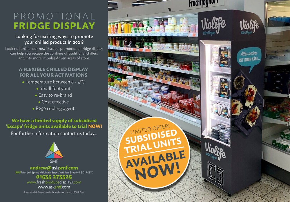 #freshproduce #promotionalfridge #promotionalchiller #berries #freshflowers #plantkitchen supported trials for fresh produce suppliers