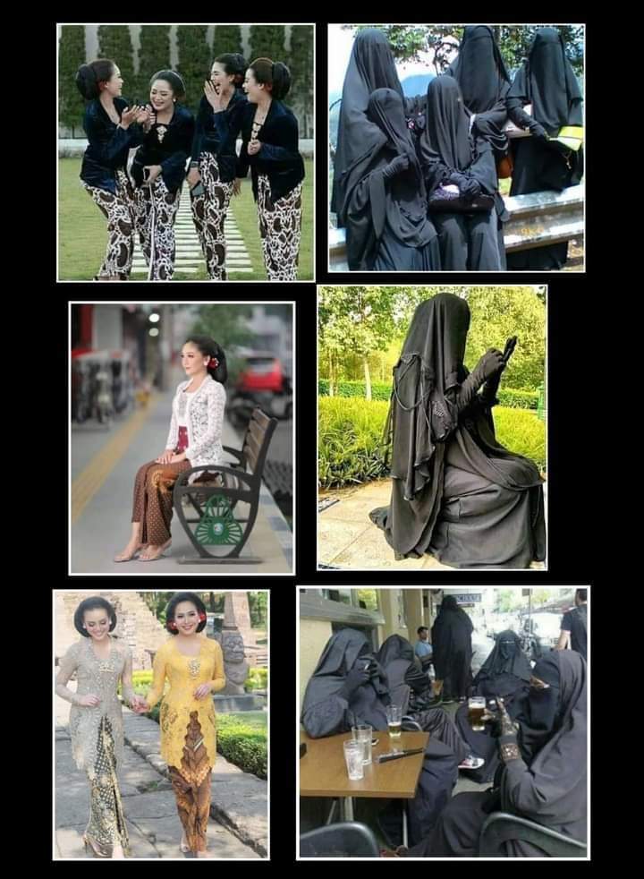 Kamu suka budaya yang mana 
Indonesia: RT 
Luar : like