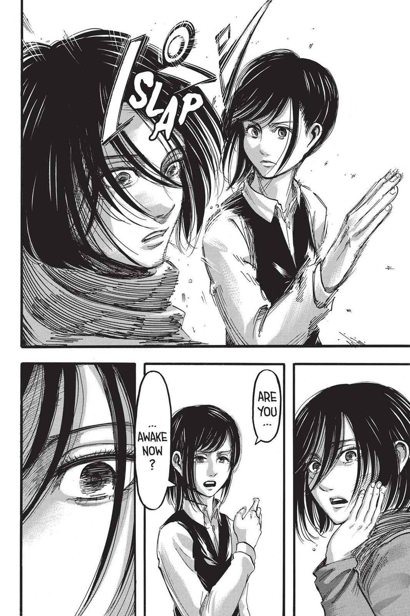 Sasha was the only one who dared to slap Mikasa, HELP. And Mikasa literally punched her in the face.WHY IS THIS SO FUNNY 