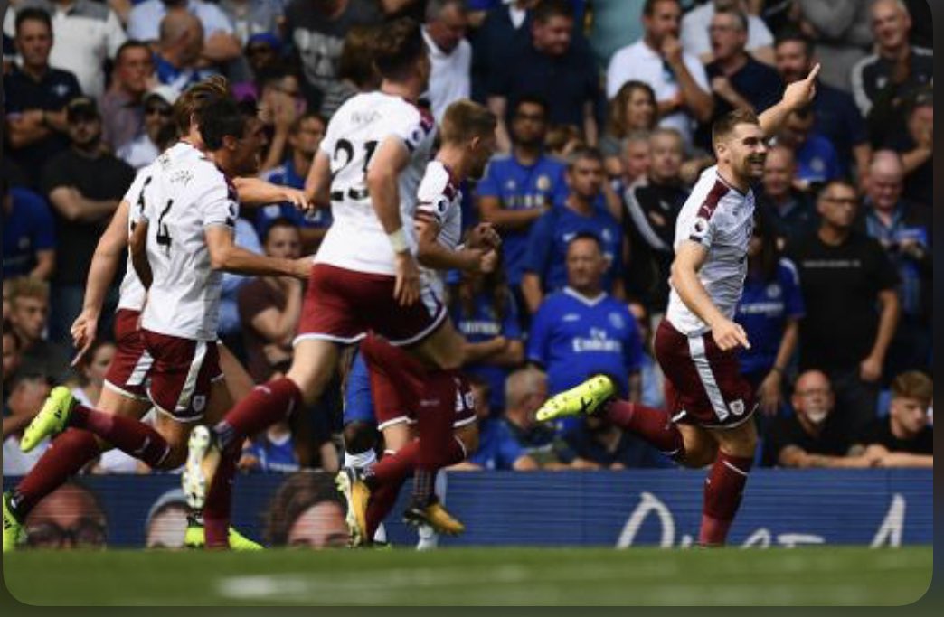2017/18Burnley stun the league beating runaway defending champions Chelsea 3-2 at the Bridge. Burnley would go on to stay 7th for the majority of the season seeing European football return. Breakout seasons for Tarky, Pope and Wood