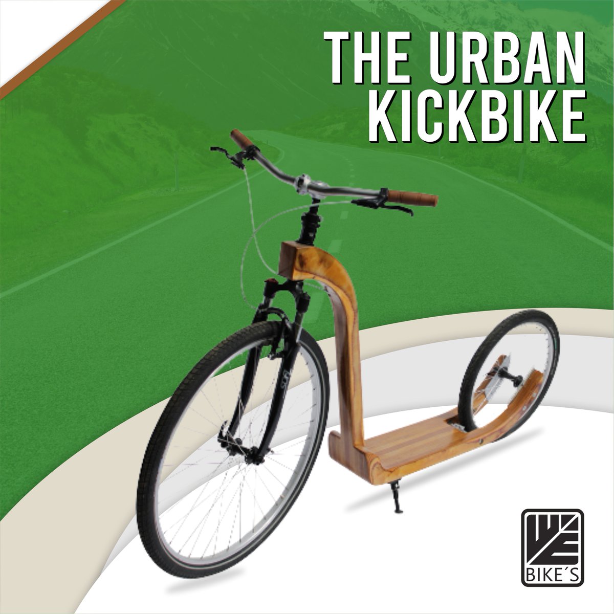 You know how you thought scooters were restricted to the pavement? It is no longer true! The urban kickbike shows that off-road scooting is awesomely fun, designed for battling through dirt and all.
-
🌐 wooden-kickbike.de

#woodenkickbikes #wooden #unique #handmade #webikes